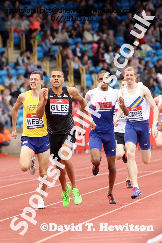 Mens 800 metres, British Championships, Birmingham. Photo: David T. Hewitson/Sports for All Pics